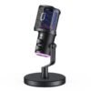 【Kostenloser Versand】Dynamisches Gaming-Mikrofon, USB-Mikrofon mit Geräuschunterdrückung, RGB-Licht, Einstelliges Stummschalten, Anti-Vibrationsständer, Pop-Filter, für PC/Mac/PS5/PS4, Streaming/Aufnahme/Podcast, Headset inklusive