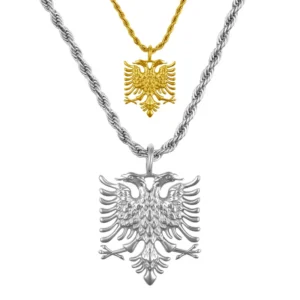 Länder Wappen Kette | Herren - Edelstahl