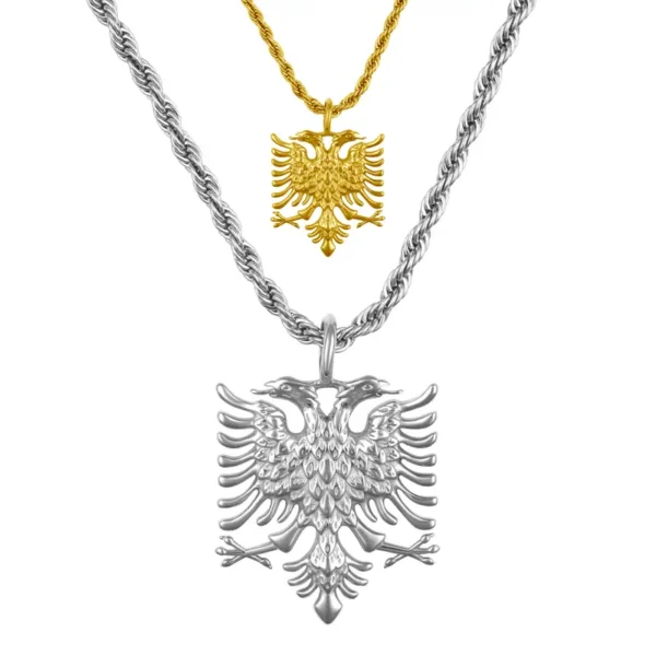 Länder Wappen Kette | Herren - Edelstahl